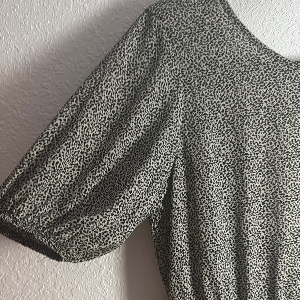 SOLD Sienna Sky Black and White Mini Dress - Picture 2 of 5